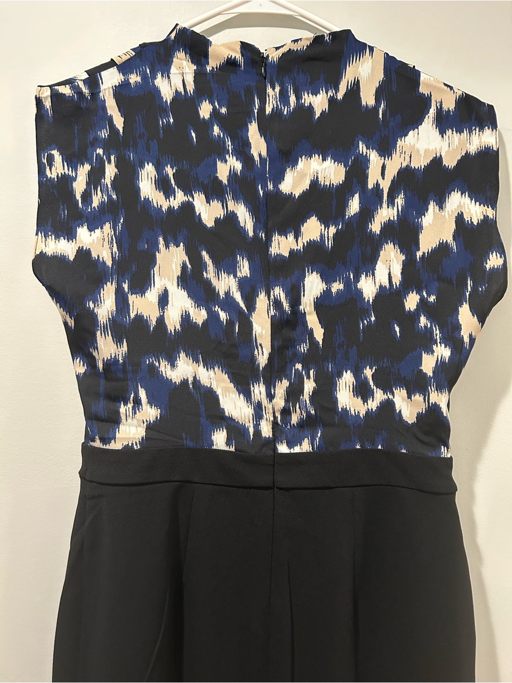 NWT Tahari High Neck Blue and Black Pencil Dress - Picture 6 of 8